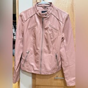 Guess Women's Faux-leather Zip-cuff Jacket